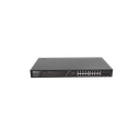 16 x 1000M copper ports and 2 x 1000M uplink SFP combo ports: 16 ports for PoE/PoE+, with the maximum PoE power up to 247 W; unmanaged switch;
