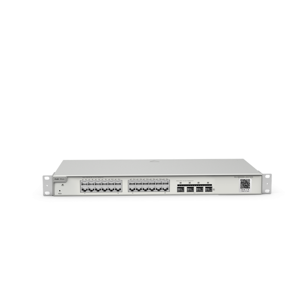 24-Port L2 Managed 10G Switch, 24 Gigabit RJ45 Ports, 4 *10G SFP+ Slots,19-inch Rack-mountable Steel Case