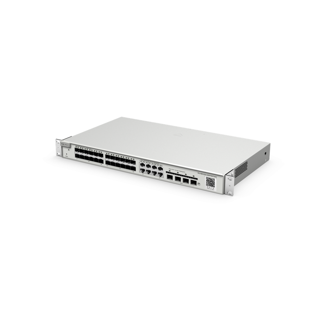 24-Port SFP L2 Managed 10G Switch, 24 SFP Slots, 8 Gigabit RJ45 Combo Ports, 4 *10G SFP+ Slots, 19-inch Rack-mountable Steel Case
