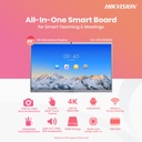شاشة تفاعلية ذكية 86 بوصة 4K من Hikvision 