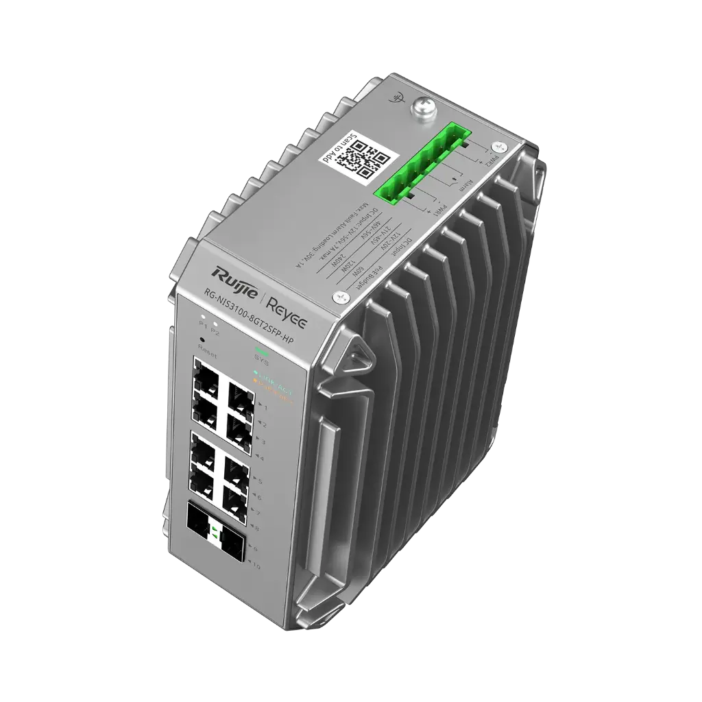 سويتش Ruijie True Industrial-Grade 2SFP مصمم خصيصًا للبيئات القاسية