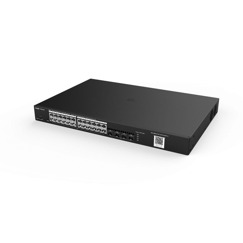 سويتش جيجابت في الثانية 24 منافذ و 4SFP- POE -و كلاود مدى الحياة من Reyee
