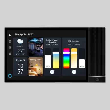 8" Touch Control Panel with zigbee smart home gateway/BLE mesh gateway+Background Music+built-in Alexa+ IR Built-in