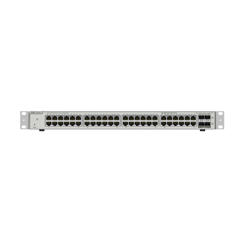 48-Port L2 Managed 10G Switch, 48 Gigabit RJ45 Ports,4 *10G SFP+ Slots,19-inch Rack-mountable Steel Case
