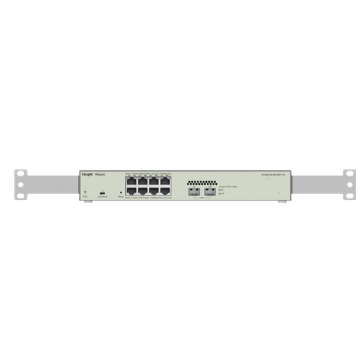 [RG-NBS3100-8GT2SFP-P-V2] RG-NBS3100-8GT2SFP-P-V2, 10-Port Gigabit Layer 2 Cloud Managed PoE Switch