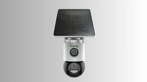 [TC-H363U] Tiandy 6MP Fixed Color PT Camera with 4G connectivity and solar power support.