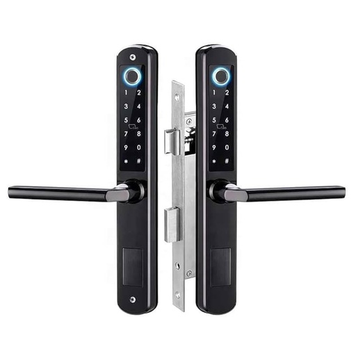 [11.012510+82.001  400+82.001440] Smart Door Lock C200_Black(30 hook - Wooden door)