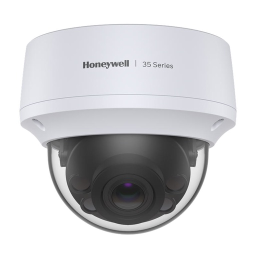 [HC35W48R2] كاميرا Honeywell HC35W48R2 ذات القبة الثابتة الداخلية/الخارجية بدقة 4K، ونطاق ديناميكي واسع، وأشعة تحت الحمراء بمسافة 50 مترًا، وتحليلات فيديو بالذكاء الاصطناعي 