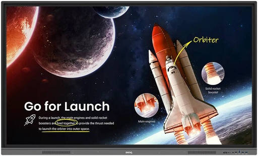 [RE6503] شاشة تفاعلية من سلسلة Essential من نوع BenQ RE6503، حجم 65 بوصة، بدقة 4K.