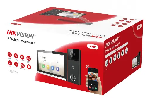 [DS-KIS610-P] طقم إنتركم فيديو هيكفيجن مع شاشة داخلية وكاميرا باب