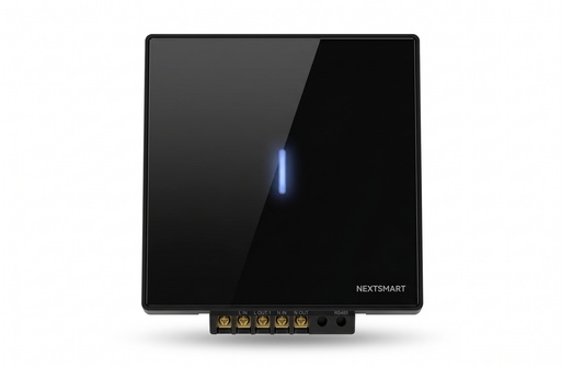 [NEXSW-TB-1G-Z] مفتاح حائط ذكيZigbeeأحادي(1Gang)مزوّد ب ريليه16أمبير مع توصيلNوL، بتصميم أنيق من زجاج أسود وإطارPCأسود للتحكم بالإضاءة والأجهزة الذكية