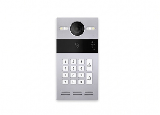 [S213K] محطة إنتركم خارجية للمباني مزوّدة بلوحة أرقام (Keypad)، قابلة للتكامل مع شاشة المنزل الذكي لتوفير تحكم آمن بالدخول وتواصل صوتي ومرئي سلس مع الزوّار