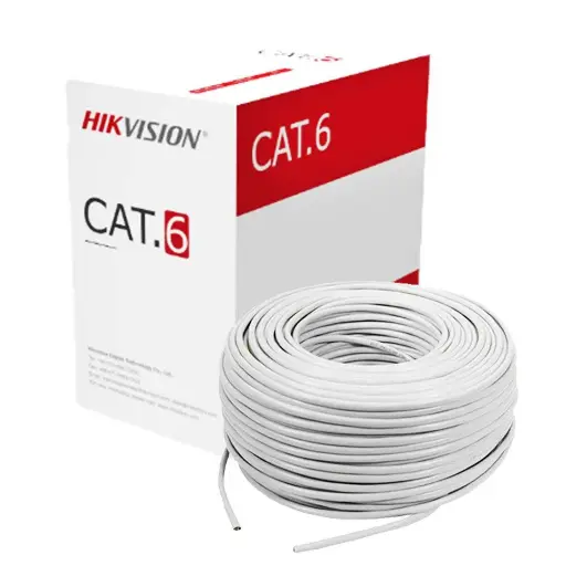 [DS-1LN6U-W/CCA] Hikvision Cat6 White Cable