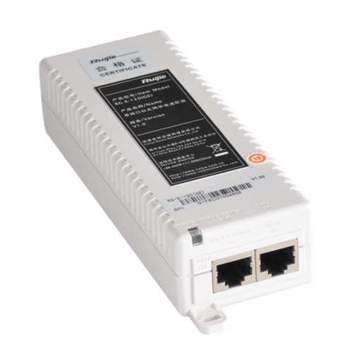 [RG-E-120(GE)] محول PoE بمنفذ واحد (1000Base-T، 802.3af)
