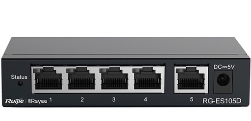 [RG-ES105D] Reyee 5-Port 100Mbps Switch with Lifetime Cloud