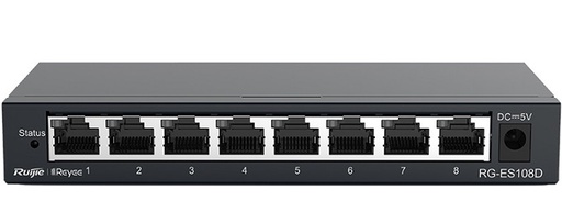 [RG-ES108D] Reyee 8-Port 100Mbps Switch with Lifetime Cloud