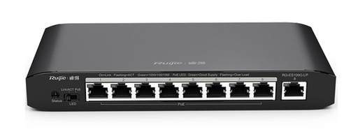 [RG-ES109G-LP-L] سويتش 9 منفذ جيجا بايت+POE 