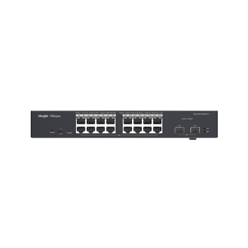 [RG-ES218GC-P] Reyee 16 Port Gigabit Switch, 2XSFP -POE - Lifetime Cloud
