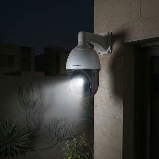 [DS-2AE4225TI-D(O-STD)(E)] كاميرا انالوج خارجية PTZ 2MP مع زوم 25X مع رؤية ليلية تصل الى 100 متر
