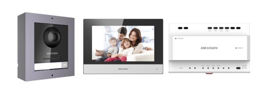 [DS-KIS702-P] HIKVISION 2-Wire IP Video Door Phone Kit - (2 Wired)