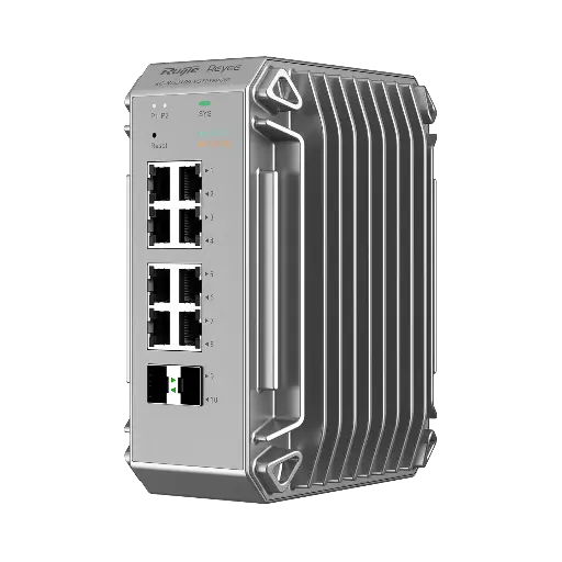 [RG-NIS3100-8GT2SFP-HP] سويتش Ruijie True Industrial-Grade 2SFP مصمم خصيصًا للبيئات القاسية