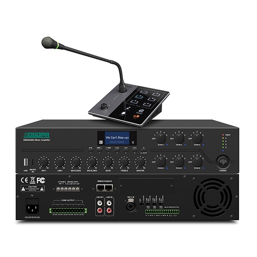 [DMA6650U] DMA6650U 650W مضخم خلط رقمي 6 مناطق مع محطة نداء عن بعد