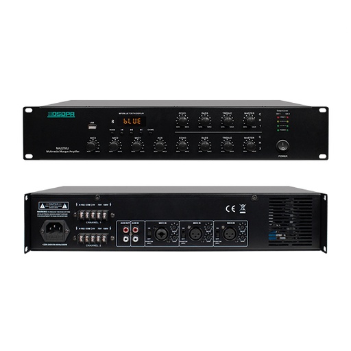 [MA2250U] MA2250U 2*250W Multimedia Mosque Amplifier
